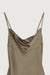 Short slip dress in taupe — main image