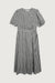 Gingham wrap dress in black — main image