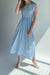 Sleeveless maxi dress in blue — main image