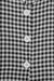 Gingham button up dress in black — main image