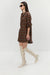 Plaid shirt dress in fudge plaid — main image