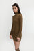 High neck knit dress in beech — main image