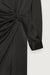 Midi wrap dress in black — main image