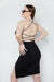 Open back dress in black — main image