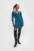 Halter dress in legion blue — main image