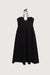 Halter neck midi dress in black — main image