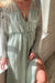 Boho midi dress in aqua grey — main image