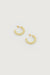Coloured thin hoops in gothic olive — main image
