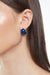 Coloured chunky mini hoops in whale blue — main image