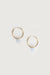 Hoop earring with gemstone in tempest — main image