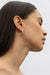 Knot open hoop earring in gold — main image