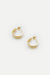 Hoop stone earring in white gold — main image
