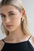Oversized petal earring in gold — main image