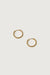 Zirconia hoops in gold — main image
