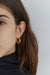 Curb chain hoop in gold — main image