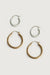 Enamel hoop set in gold coconut milk — main image