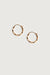 Beaded hoops in gold — main image