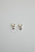 Bubbly charm pendant earrings in silver heart — main image