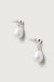 Pearl drop studs in silver — main image