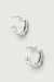 Dotted hoops in silver — main image