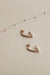 Half hoop earring with pearl in gold — main image