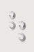 Chunky hoop set in silver — main image