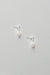 Water pearl drop earrings in silver — main image