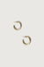 Rhinestone stud hoop in gold — main image