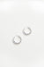 Twist hoop earring in silver — main image