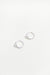Knot hoop earring in silver — main image