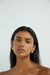 Braided half hoop earring in gold — main image