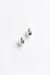 Bubble oval earring in silver — main image