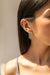 Zirconia fringe earring in silver — main image