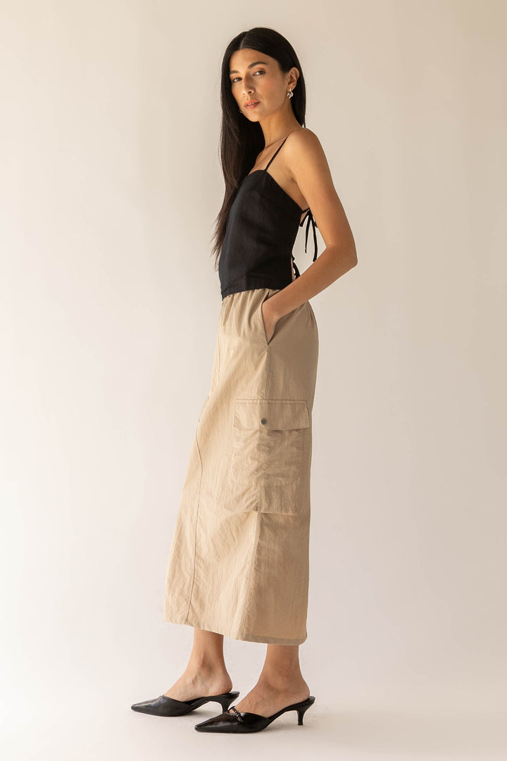 ABSTRACT DOUBLE HOOP in Silver — alternate angle