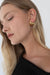 Heart stud earring in gold — main image