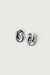 Chunky link earring in silver — main image
