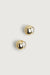 Dome huggie hoop in gold — main image