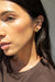 Wavy hoop earring in gold — main image