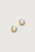 Croissant huggie earrings in gold — main image