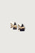 Large crinkled earring in gold — main image