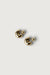 Reversible bubble stud earrings in gold — main image