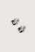 Reversible bubble stud earrings in silver — main image