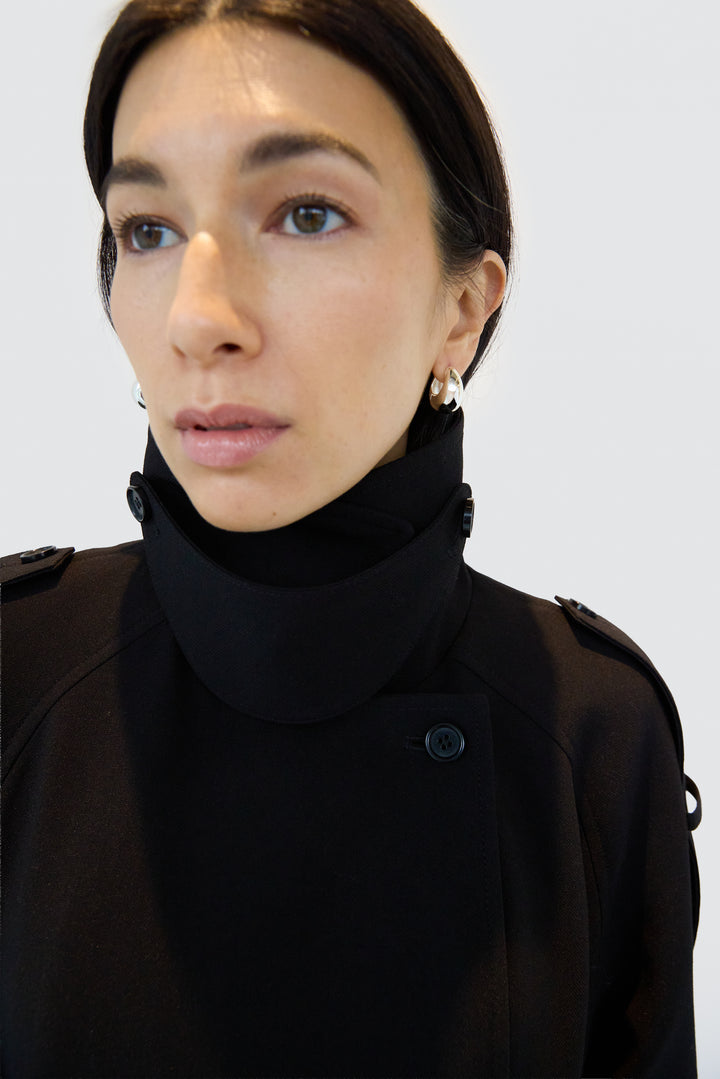 BUBBLE HOOP EARRINGS in Silver — alternate angle