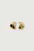 Layered curve earrings in gold — main image