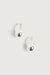 Ball hoop earrings in silver — main image