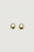 Small bubble huggie hoop earrings in gold — main image