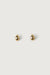 Tear drop hoop earrings in gold — main image