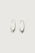 Oval hoop earring in silver — main image