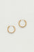 Medium hoop earrings with hinge in gold — main image