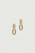 Double link earrings in gold — main image